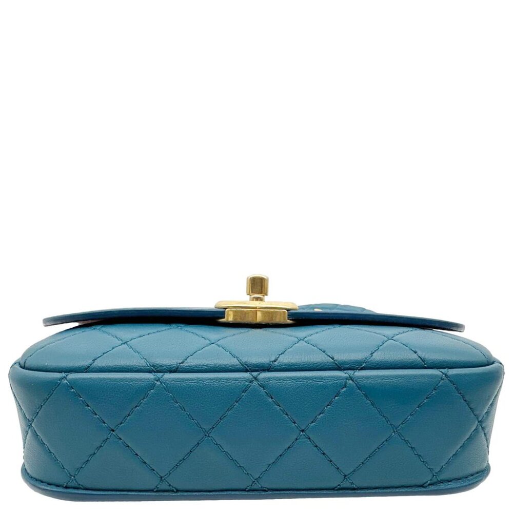 Chanel  Multi Pouching Flap With Coin Purse Quilted Calfskin Leather Crossbody B - Picture 5 of 12